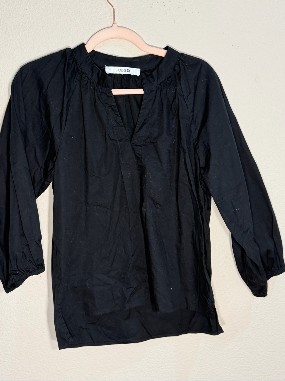 Joe's Jeans Black Lightweight Blouse